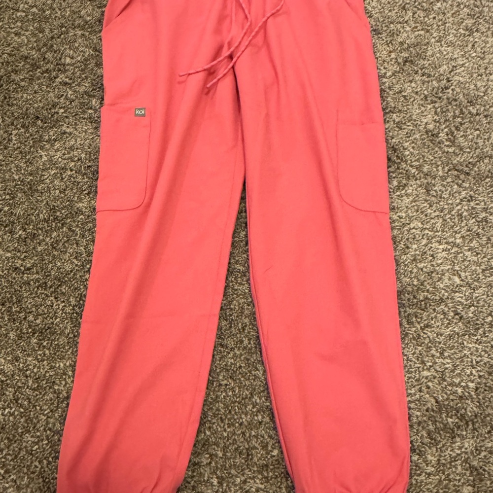 Koi x Beyond Scrubs pink scrub pants